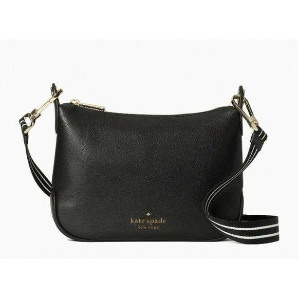 New Kate Spade Rosie Small Crossbody Pebbled Leather Black